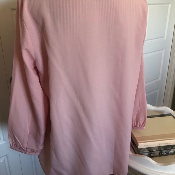 Pink Embroidered Peasant Smocked Top - Picture 7 of 9